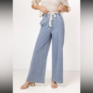 NWT Bohme Mickey Wide Leg Jeans, High Rise